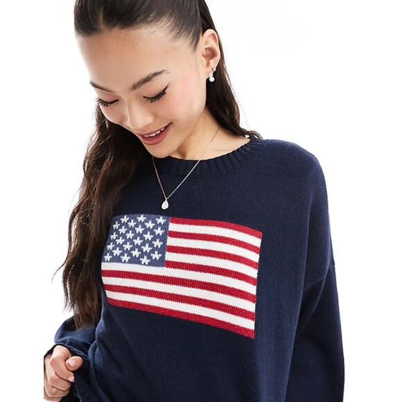 Hollister NWT Flag Sweater - Picture 1 of 3